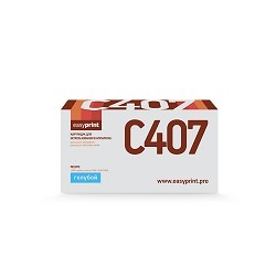 EasyPrint CLT-C407S Картридж EasyPrint LS-C407 для Samsung CLP-320/325/CLX-3185 (1000 стр.) голубой, с чипом