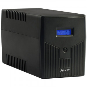 ИБП Бастион SKAT-UPS 1500/900 black (линейно-интерактивный, 1500VA, 900W, 2xEURO, 2xC13, RJ-11, USB) (SKAT-UPS 1500/900)