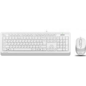 A-4Tech Клавиатура + мышь A4 Fstyler F1010 WHITE клав:белый/серый мышь:белый/серый USB [1147556]