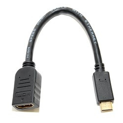5bites Кабель-5bites Адаптер BC-HDC2A1 HDMI F / mini HDMI M 1.4B, зол.разъемы