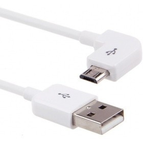 ORIENT MU-215RB, Кабель Micro USB 2.0, Am -> micro-Bm (5pin) угловой, правый угол 90°, 1.5 м, белый