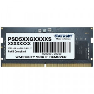 SO-DIMM DDR 5 DIMM 8Gb 5600Mhz, PATRIOT Signature Line (PSD58G560041S) (retail)