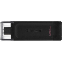 Флеш Диск Kingston 128Gb DataTraveler 70 Type-C DT70/128GB USB3.0 черный