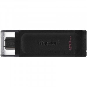 Флеш Диск Kingston 128Gb DataTraveler 70 Type-C DT70/128GB USB3.0 черный