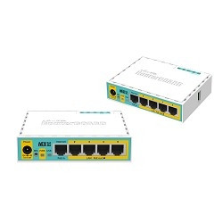 MikroTik RB750UPr2 hEX PoE lite 5x Ethernet, раздача PoE, 650 МГц ЦП, 64 МБ 5-портовый 100-Мбитный маршрутизатор с поддержкой PoE на 4-х портах