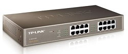 TP-Link TL-SG1016D Коммутатор 16-port Gigabit Desktop/Rackmount Switch, 10/100/1000M RJ45ports, metal case