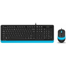 A-4Tech Клавиатура + мышь A4 Fstyler F1010 BLUE клав:черный/синий мышь:черный/синий USB[1147546]