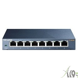 TP-Link TL-SG108 8-port Desktop Gigabit Switch, 8 10/100/1000M RJ45 ports,metal case 