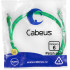 Cabeus PC-UTP-RJ45-Cat.6-1.5m-GN Патч-корд U/UTP, категория 6, 2xRJ45/8p8c, неэкранированный, зеленый, PVC, 1.5м