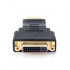 Gembird Переходник HDMI-DVI  , 19M/25F, золотые разъемы, пакет(A-HDMI-DVI-3)