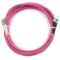Cabeus FOP-50-OM4-LC-ST-5m Шнур оптический duplex LC-ST 50/125 mm OM4 5м LSZH Cabeus FOP-50-OM4-LC-ST-5m Шнур оптический duplex LC-ST 50/125 mm OM4 5м LSZH