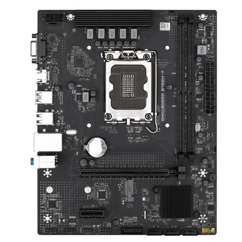 MAXSUN MS-Challenger B760M-F (Socket 1700, mATX, 2*DDR4, VGA+ HDMI, 3*SATA3, 1*M.2, 1xPCI-E x16 /1xPCI-E x, 4*USB 2.0, 2*USB 3.2 Gen1 , LAN 1*1G, RTL)