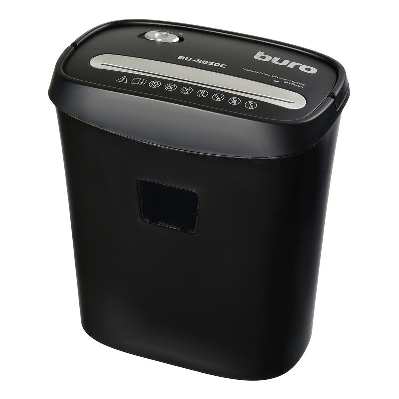 Buro Уничтожитель Home BU-S050C  (секр.P-3)/фрагменты/5лист./13лтр./пл.карты) {1061588}