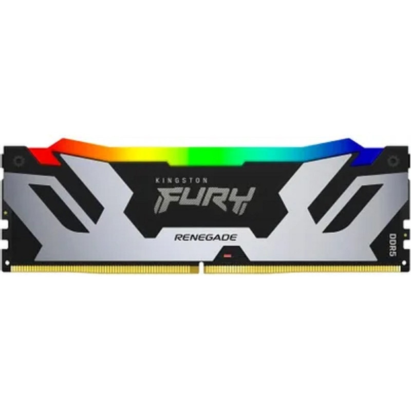 Память DDR5 16GB 7200MHz Kingston KF572C38RSA-16 Fury Renegade Black RGB RTL Gaming PC5-57600 CL38 DIMM 288-pin 1.45В single rank с радиатором Ret