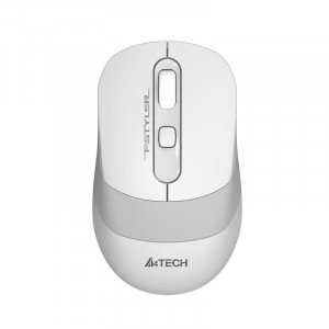 Мышь A4Tech Fstyler FG10S белый/серый оптическая (2000dpi) silent беспроводная USB для ноутбука (4bu