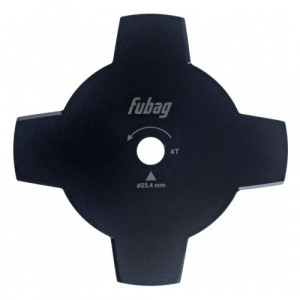 Fubag Триммерный диск_4 лопасти_внешний диаметр 255мм_посадочный диаметр 25.4мм. толщина 1.6мм [38740]