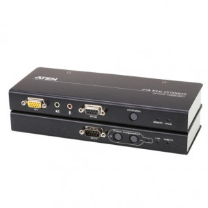 Удлинитель консоли (клав./мышь USB+мон.+аудио+RS232) на 200м/ USB VGA/Audio Cat 5 KVM Extender