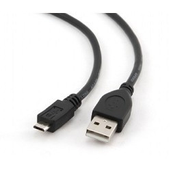 Gembird/Cablexpert CCP-mUSB2-AMBM-W-0.5M Кабель USB 2.0 Pro , AM/microBM 5P, 0.5м, экран, белый, пакет 