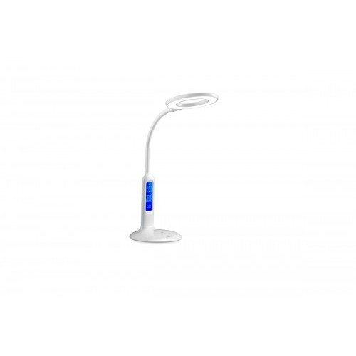 Camelion KD-823  C01  бел.LED (Свет-к наст.,8 Вт,230В, 500лм,сенс, термометр, рег.ярк и цвет.темп.)