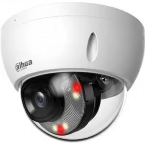 DAHUA DH-IPC-HDBW2449EP-S-IL-0360B Уличная купольная IP-видеокамера Smart Dual Light с ИИ 4Мп, 1/2.9” CMOS, объектив 3.6мм, видеоаналитика, ИК до 30м, LED до 30м, IP67, корпус: металл