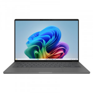 ASUS Zenbook 14 UX3407RA-QD038W [90NB16G2-M00360] Iceland Gray 14" {OLED WUXGA Snapdragon X Elite X1E-78-100(3.4Ghz)/32768Mb/1024SSDGb/Int:Shared/Win11Home + чехол}