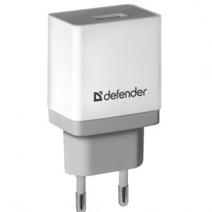 Defender Сетевой адаптер 1xUSB, 5V/2.1А , белый (UPA-21) (83571)