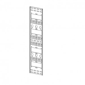 ЦМО Вертикальный кабельный органайзер в шкаф, ширина 150 мм 52U, цвет черный (ВКО-М-52.150-9005)