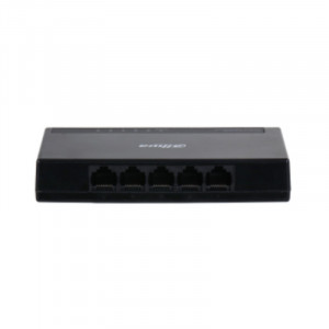 DAHUA DH-PFS3005-5GT-L 5-портовый гигабитный неуправляемый коммутатор, 5xRJ45 1Gb, коммутация 10 Гбит/с, MAC-таблица 2K, пластик