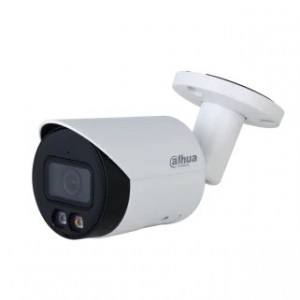 DAHUA DH-IPC-HFW2449SP-S-IL-0360B Уличная цилиндрическая IP-видеокамера Full-color с ИИ 4Мп, 1/2.9” CMOS, объектив 3.6мм, видеоаналитика, ИК до 30м, LED до 30м, IP67, корпус: металл