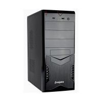 Exegate EX261448RUS Корпус Miditower CP-601 Black, ATX, <CP350W, 80mm>, 2*USB, Audio