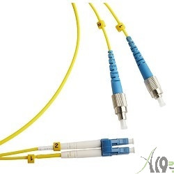 Hyperline FC-D2-9-FC/UR-LC/UR-H-5M-LSZH-YL (FC-9-FC-LC-UPC-5M) Патч-корд волоконно-оптический (шнур) SM 9/125 (OS2), FC/UPC-LC/UPC, duplex, LSZH, 5 м