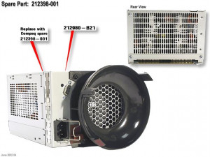 212398-005 Блок питания HP 499W Hot-pluggable power supply module (212398-001, 304044-001, 30-50872-02, 338296-B21, 451405-001, DS-SE2UP-BA)