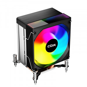 CBR-CC-3160-RGB-PWM Кулер для процессора, Al+Cu, 3 heat pipes, Socket 775/1366/1155/1156/1150/1151/1200/1700/AM2/АМ2+/АМ3/AM3+/FM1/FM2/AM4/AM5, TDP 160W, 90mm Fan, 2600RPM, HB, RGB, PWM, 32db