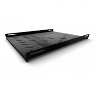 Hyperline TSH3L-650-RAL9004 (TSH3L-650-RAL9005) Полка стационарная, глубина 650 мм, с боковым креплением, нагрузка до 20 кг, для шкафов серии TTB, TTR, TTC2, 485х650мм (ШхГ), цвет черный