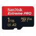 Карта памяти SanDisk Extreme Pro microSD UHS I Card 1TB for 4K Video on Smartphones, Action Cams & Drones 200MB/s Read, 140MB/s Write, Lifetime Warranty