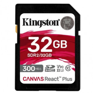 Флеш карта SDHC 32Gb  Kingston SDHC, UHS-I Class U3 V90, чтение: 300Мб/с, запись: 260Мб/с <SDR2/32GB>
