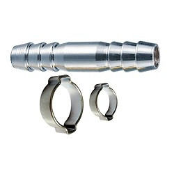FUBAG Переходник 10мм елочка на елочку с 2- мя обжимными кольцами 10х15мм [180392]