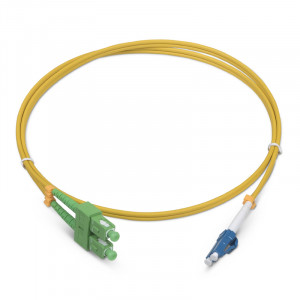 Cabeus FOP(d)-9-SC/APC-LC/UPC-25m Шнур оптический duplex SC/APC-LC/UPC 9/125 sm 25м LSZH