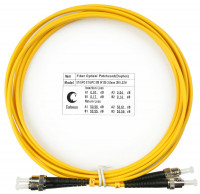Cabeus FOP(d)-9-ST-ST-3m Шнур оптический duplex ST-ST 9/125 sm 3м LSZH Cabeus FOP(d)-9-ST-ST-3m Шнур оптический duplex ST-ST 9/125 sm 3м LSZH