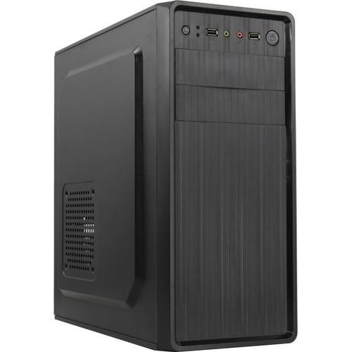 Exegate EX283730RUS Корпус Miditower ExeGate XP-401-350W-12 (ATX, БП XP350 с вент. 12см, 2*USB, аудио, черный)