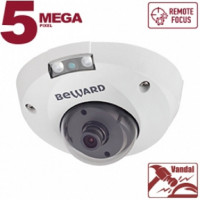 BEWARD B5320DMR Купольная IP-камера 5 Мп, 1/2.8'' КМОП SONY Starvis, 0.006 лк (день)/0.003 лк (ночь), 2xWDR, Н.265/Н.264/MJPEG, 2592?1944, 25 к/с, объектив 2.8/3.6/6/8/12/16 мм на выбор