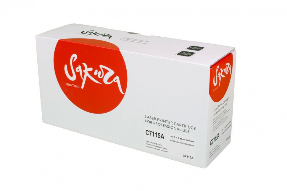 C7115A (HP 15A) Картридж Sakura для HP LJ 1300/1300n/1300xi/1000/1200/1200n/1200se/1220/1220se/3300/3310/3320/3320n/3330/1150 Serie, черный, 2500 к.