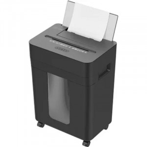 Шредер Cactus CS-SH-D8 черный с автоподачей (секр.P-4) фрагменты 150лист. 24лтр. скобы пл.карты