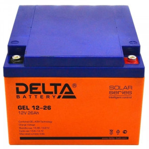 Delta GEL 12-26 (12V/26Ач) свинцово- кислотный аккумулятор  