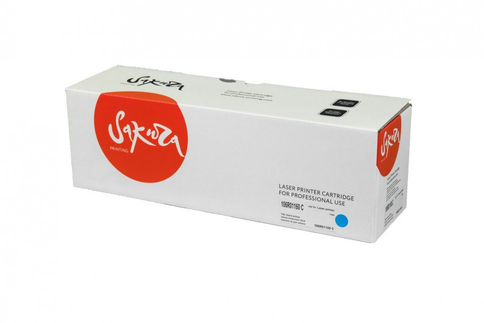 106R01160 / 106R01164 Картридж Sakura для Xerox Phaser 7760, синий, 25 000 к.