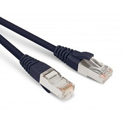 Hyperline PC-LPM-STP-RJ45-RJ45-C6-0.5M-LSZH-BK Патч-корд F/UTP, экранированный, Cat.6, LSZH, 0.5 м, черный