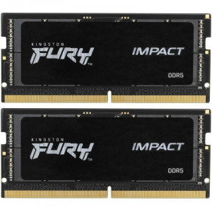 Память оперативная/ Kingston 64GB 5600MT/s  DDR5 CL40 SODIMM (Kit of 2) FURY Impact PnP