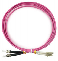 Cabeus FOP-50-OM4-LC-ST-2m Шнур оптический duplex LC-ST 50/125 mm OM4 2м LSZH Cabeus FOP-50-OM4-LC-ST-2m Шнур оптический duplex LC-ST 50/125 mm OM4 2м LSZH