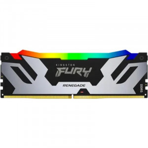 Память DDR5 24GB 7200MHz Kingston KF572C38RSA-24 Fury Renegade Silver/Black RGB RTL Gaming PC5-57600 CL38 DIMM 288-pin 1.45В single rank с радиатором Ret