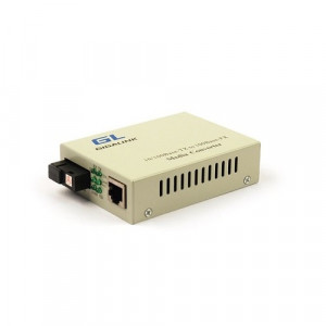 GIGALINK GL-MC-UTPF-SC1G-18SM-1310 Медиаконвертер 100/1000Мбит/c в WDM, без LFP, SM, SC, Tx:1310/Rx:1550, 18 дБ (до 20 км)